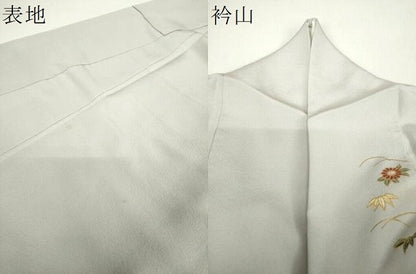 平和屋着物●訪問着　渡橋風景花文　暈し染め　金彩　正絹　逸品　DABH9908ps