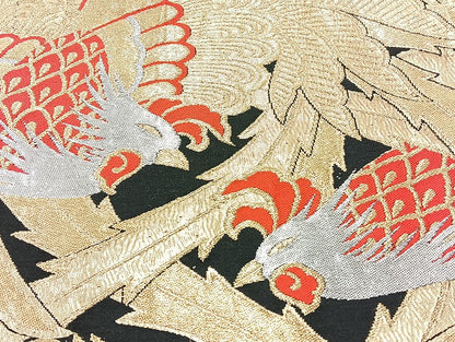 平和屋着物■袋帯 西陣 まとめて100点 鳳凰 向かい鶴 尾長鳥 鴛鴦 人物 風景 明綴れ 弥栄織物謹製 証紙付き 未使用品あり 全て正絹 mmm1337