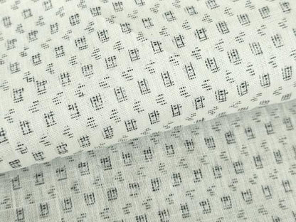 平和屋着物∴夏物　男性　小紋・浴衣兼用　絣文様　綿麻　逸品　DABI3381cd