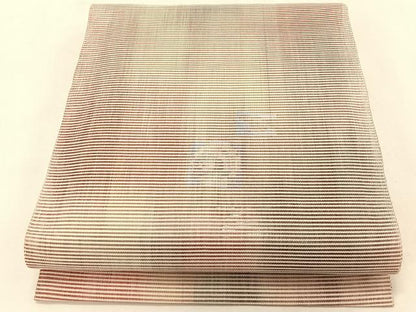 平和屋着物＊夏物　八寸名古屋帯　絽綴れ　霞文　正絹　逸品　CABK1399fb