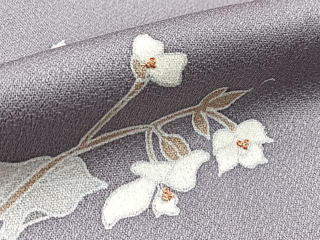 平和屋着物■中国三大刺繍　相良刺繍　訪問着　駒刺繍　流水花文　暈し染め　正絹　逸品　BAAX9617yc