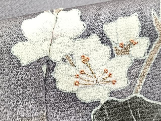 平和屋着物■中国三大刺繍　相良刺繍　訪問着　駒刺繍　流水花文　暈し染め　正絹　逸品　BAAX9617yc