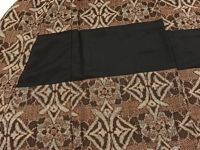 平和屋着物■本場大島紬　幾何学花文　鈴乃屋扱い　正絹　逸品　BAAX9638yc