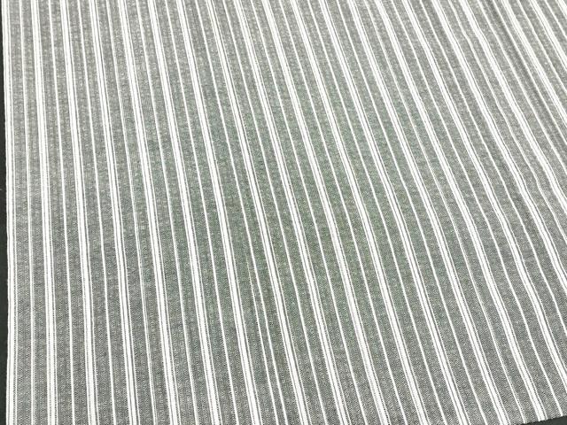 平和屋着物∴夏物　阿波しじら織　浴衣　間道　綿　逸品　未使用　DABI3409cd