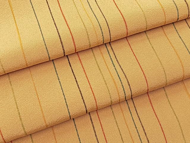 平和屋着物■上質な小紋　縞　正絹　逸品　BAAX9721yc