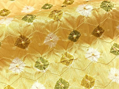 平和屋着物■上質な小紋　総絞り　正絹　逸品　BAAX9771yc