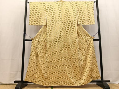 平和屋着物■上質な小紋　総絞り　正絹　逸品　BAAX9771yc