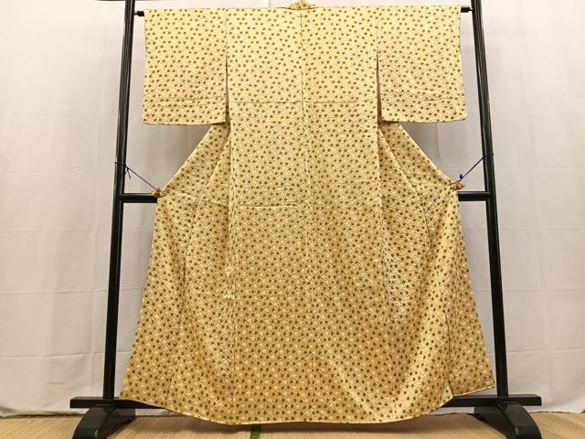 平和屋着物■上質な小紋　総絞り　正絹　逸品　BAAX9771yc