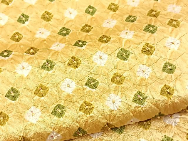 平和屋着物■上質な小紋　総絞り　正絹　逸品　BAAX9771yc