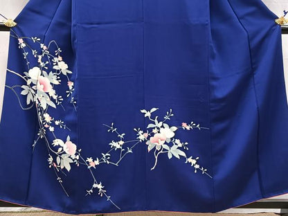 平和屋着物■訪問着　友禅　枝花文　正絹　逸品　BAAX9786yc