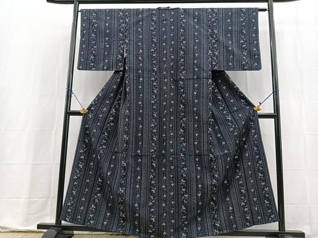 平和屋着物■上質な紬　花間道　正絹　逸品　BAAX9798yc