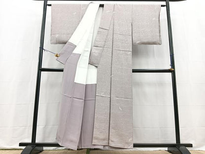 平和屋着物■上質な小紋　絞り　吹き寄せ文　正絹　逸品　BAAX9794yc