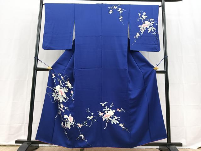 平和屋着物■訪問着　友禅　枝花文　正絹　逸品　BAAX9786yc