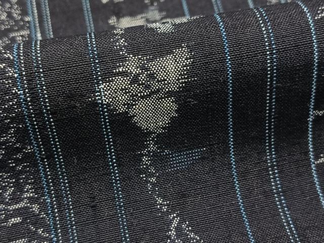 平和屋着物■上質な紬　花間道　正絹　逸品　BAAX9798yc