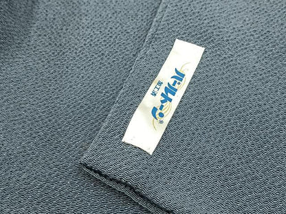 平和屋着物●訪問着　刺繍　休み鳥草葉文　金彩　鬼しぼ縮緬　正絹　逸品　BAAX9778yc