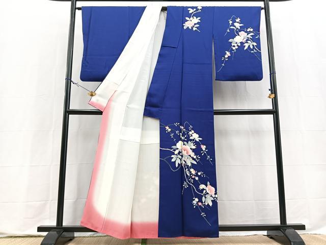 平和屋着物■訪問着　友禅　枝花文　正絹　逸品　BAAX9786yc