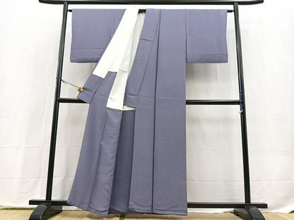 平和屋着物■上質な色無地　紅掛花色　正絹　逸品　BAAX9834yc