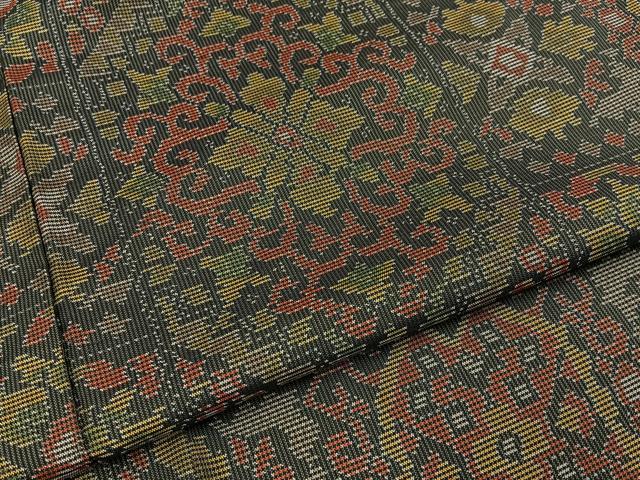 平和屋着物■本場大島紬　7マルキ　正倉院花文　正絹　逸品　BAAY3650hj