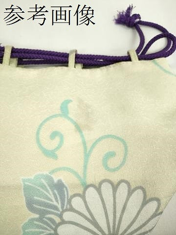 平和屋着物▼和装小物　和装バッグ　巾着まとめて５点　浴衣　うさぎ　花唐草　リバーシブル　綿　逸品　CABJ1505ju