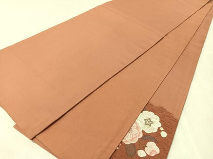 平和屋着物●太鼓柄袋帯　辻が花　銀糸　正絹　逸品　CABK4581vp