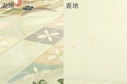 平和屋本店▼六通柄袋帯　唐織　九百錦　立波花鳥文　純金箔24Ｋ　正絹　逸品　DABI4601sf