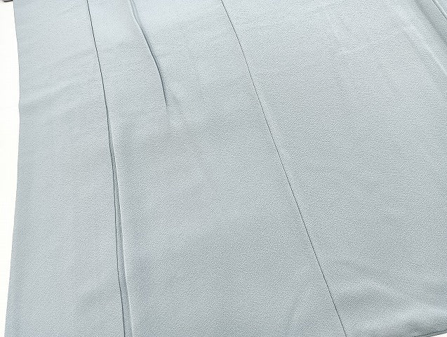 平和屋着物●本草木染作家　瑞寶　色無地　秘色色　西武扱い　正絹　逸品　BAAX9787yc