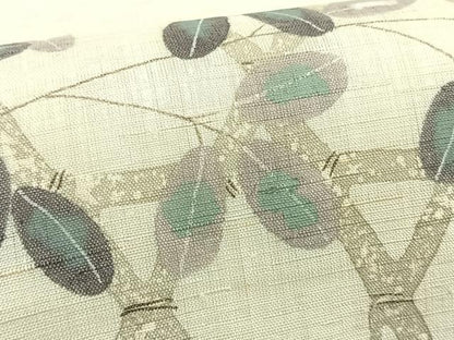 平和屋着物＊夏物　九寸開き名古屋帯　作家物　手描き　籬萩文　麻　逸品　CABK1409fb