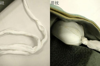 平和屋着物●ワンタッチつけ帯　草花文　やまと誂製　正絹　逸品　CABJ9422dy