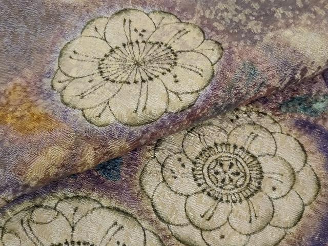 平和屋本店●最高級　初代　久保田一竹　幻の辻が花　色留訪問着　辻ヶ花18個　暈し染め　金通し地　逸品　DZAA9062kh6