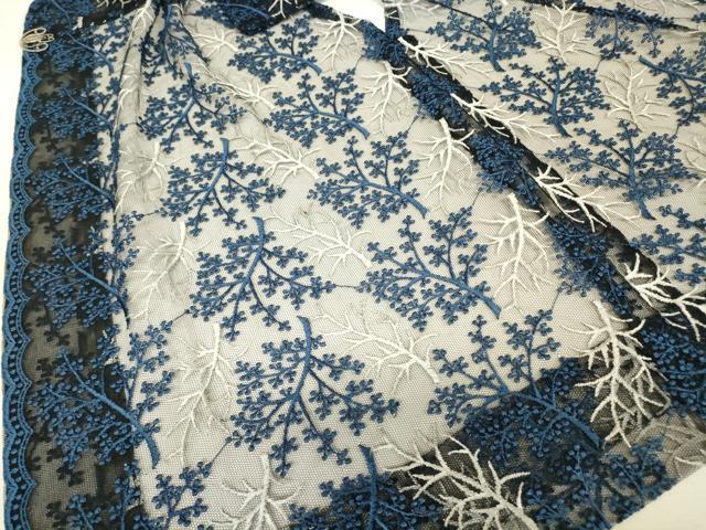 平和屋着物▽道行コート　スリーシーズン　春夏秋　塵除け　総レース　草葉文　DABH6833az