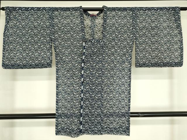 平和屋着物▽道行コート　スリーシーズン　春夏秋　塵除け　総レース　舞葉文　オンワード樫山　DABH6853az