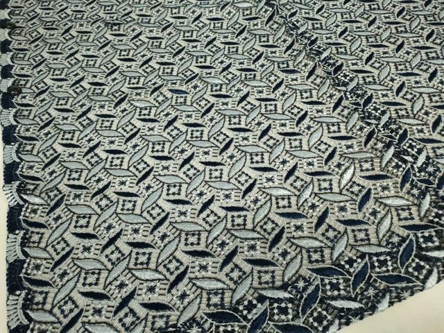 平和屋着物▽道行コート　スリーシーズン　春夏秋　塵除け　総レース　舞葉文　オンワード樫山　DABH6853az