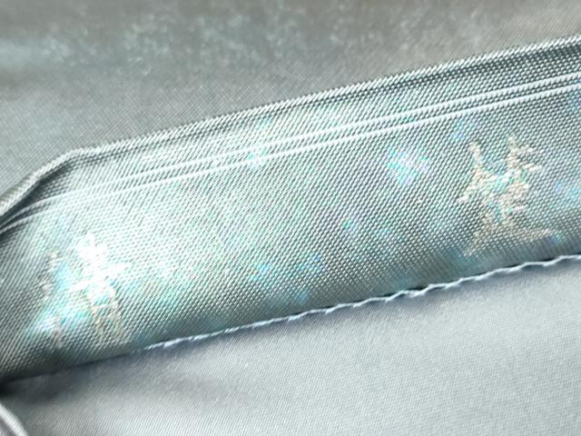 平和屋着物▼太鼓柄袋帯　清楚　箔百選　枝花文　金糸　引箔　正絹　逸品　DABH6929az