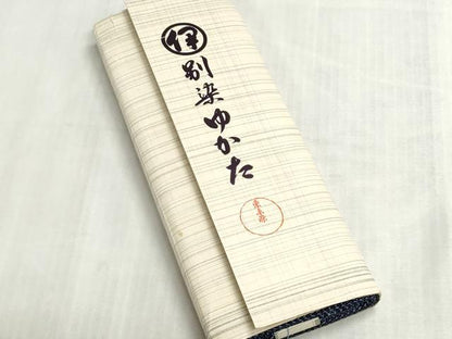 平和屋着物＊夏物　浴衣　反物　着尺　注染　霞文　伊勢丹扱い　綿　逸品　未使用　DABI8088we