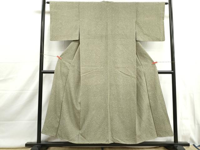 平和屋着物■江戸小紋　石畳文　正絹　逸品　DABJ0005qa
