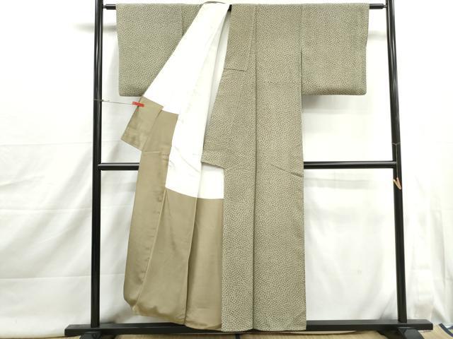 平和屋着物■江戸小紋　石畳文　正絹　逸品　DABJ0005qa