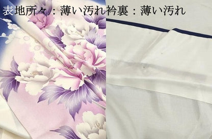 平和屋着物■訪問着　刺繍　枝花文　暈し染め　金彩　やまと誂製　正絹　逸品　DABI1984qa