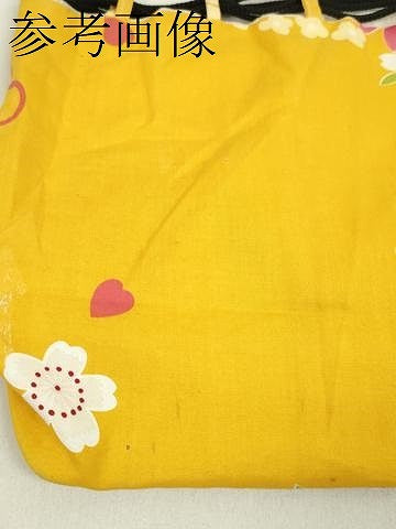 平和屋着物▼和装小物　和装バッグ　巾着まとめて５点　浴衣　蝶　花　金魚　七宝花文　リバーシブル　綿　逸品　CABJ1513ju