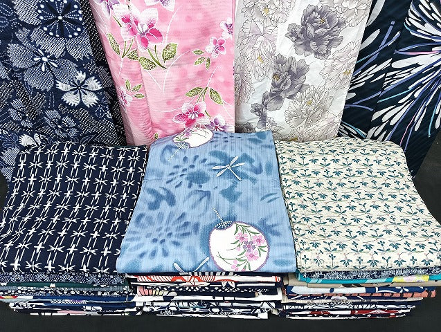 平和屋着物■浴衣 まとめて 45点 蝶 蜻蛉 花柄 絹紅梅 綿絽 しじら織 注染め など 着用可能多数 未使用品あり mmm1343