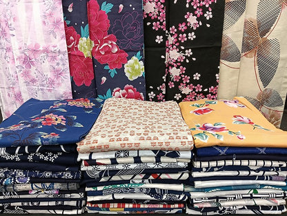 平和屋着物■浴衣 まとめて 45点 蝶 紫陽花 花柄 綿紅梅 注染め 銀彩 など 着用可能多数 未使用品あり mmm1345