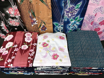 平和屋着物■浴衣 まとめて 45点 朝顔 薔薇 花柄 綿紅梅 しじら織 注染め 暈し染め 金彩 など 着用可能多数 未使用品あり mmm1346