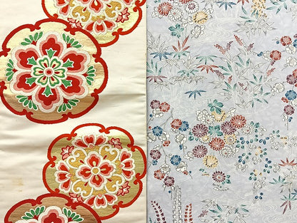 平和屋着物■名古屋帯 まとめて100点 孔雀 有栖川文様 蝶 更紗 乱菊 花柄 正倉院 アンティーク 駒刺繍 金銀糸 未使用品有 全て正絹 mmm1350