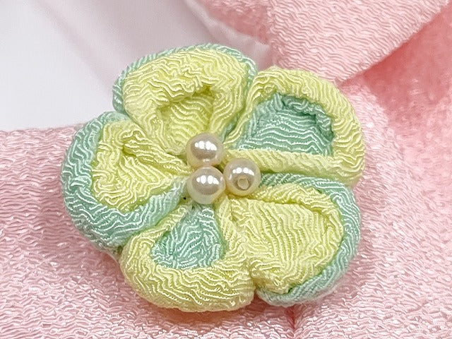 平和屋着物[]女の子　子供　ベビー着物　被布セット　刺繍　兎　吉祥花丸文　金彩　DABG3221ma