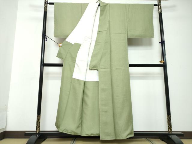 平和屋着物●伝統工芸師　服部光擴　江戸小紋　鮫小紋柄　正絹　逸品　未使用　DABI2852ud