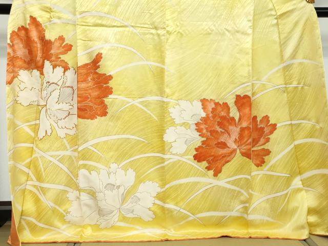 平和屋着物○訪問着 駒刺繍 舞花文 金彩 正絹 逸品 DABI2875ud