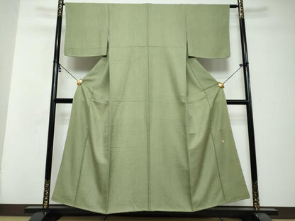 平和屋着物●伝統工芸師　服部光擴　江戸小紋　鮫小紋柄　正絹　逸品　未使用　DABI2852ud