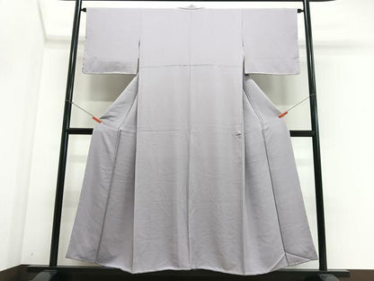 平和屋着物■上質な色無地　白藤色　正絹　逸品　未使用　CABJ8310xe