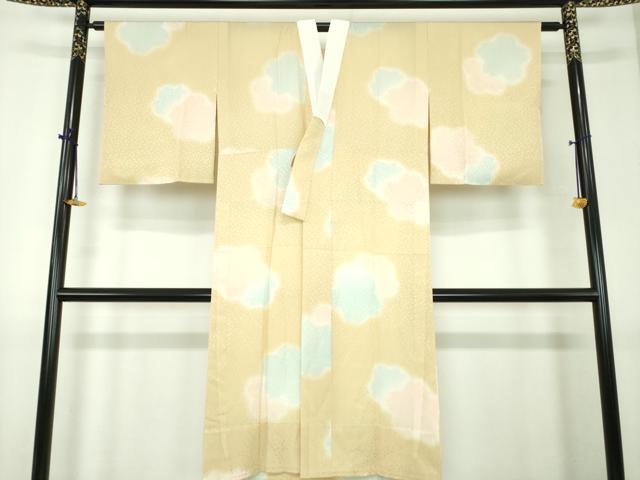 平和屋着物●上質な長襦袢　無双仕立て　舞桜　暈し染め　正絹　逸品　DABI6126ps