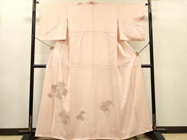平和屋着物▼中国三大刺繍　スワトウ刺繍　汕頭刺繍　相良刺繍　総刺繍　訪問着　貝桶花文　正絹　逸品　DABI7106fe