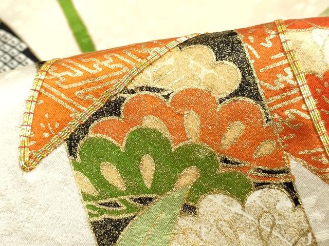 平和屋着物■訪問着　駒刺繍　笹竹花文　暈し染め　金彩　正絹　逸品　DABJ0025qa